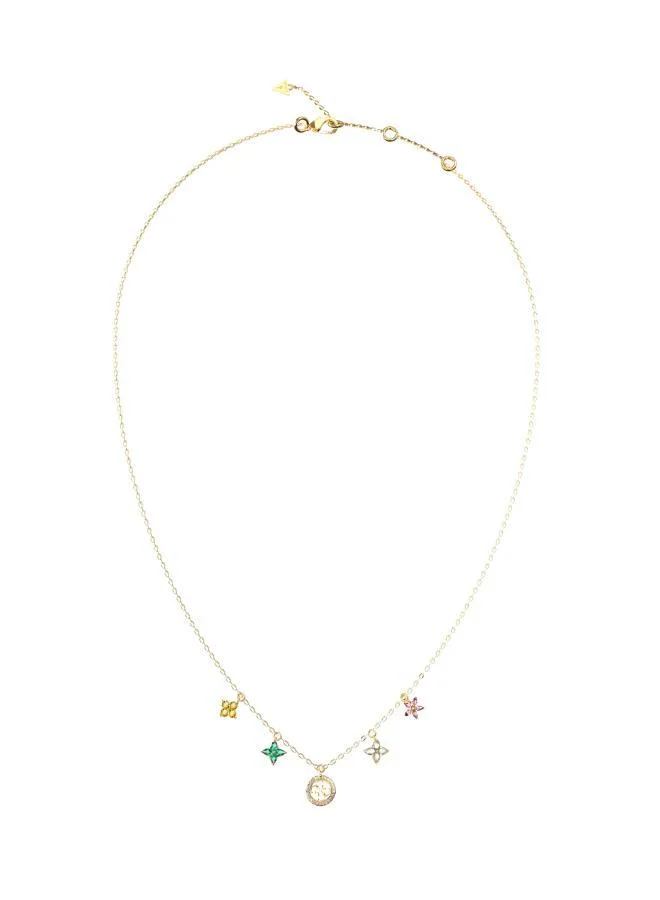 جس قلادة بتعليقات زهور